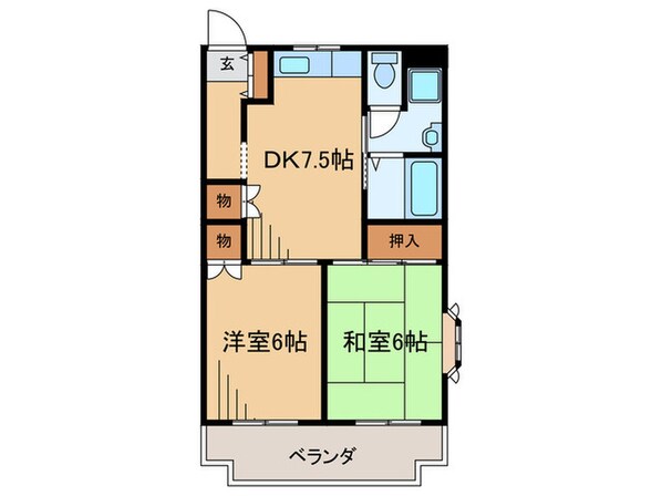 ドミール東荻の物件間取画像